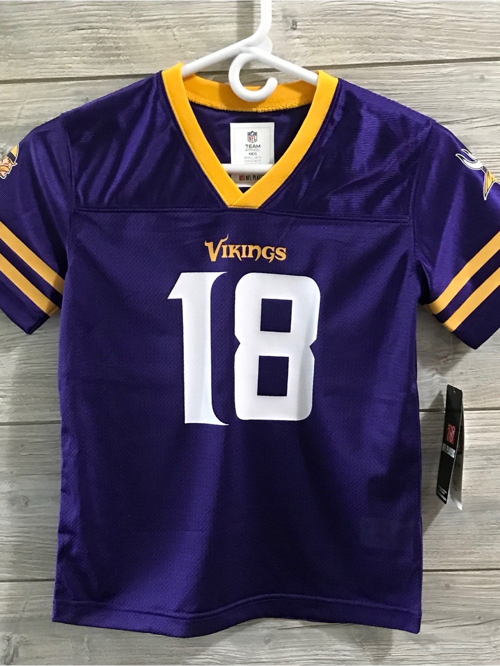 BNWT Minnesota NFL Vikings Justin Jefferson Youth Football Jersey